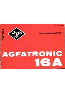 Agfa Agfatronic 16 A manual. Camera Instructions.